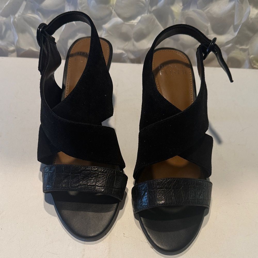 Donald J. Pliner Black Strappy Sandals